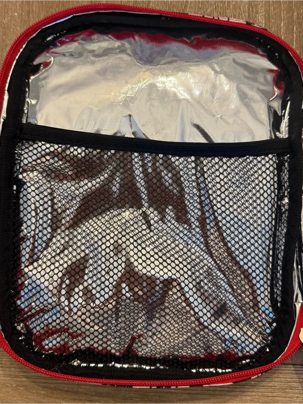 NEW WITH TAG Disney Mickey Mouse Lunch Bag Cool Kids 4 Ever Black & White, Red